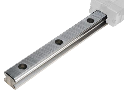 A linear guide rail, in conjunction with...
