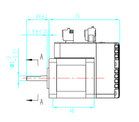 IHSS42-24-05-POCA Schrittmotor mit integr. Treiber closed loop, 0.48Nm