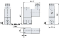 SV230V AC 2V025-08 Solenoid Valve
